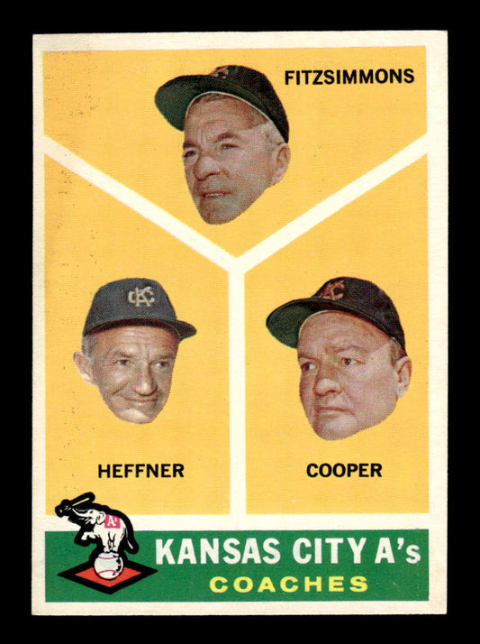 1960 Topps #462 A's Coaches NMT