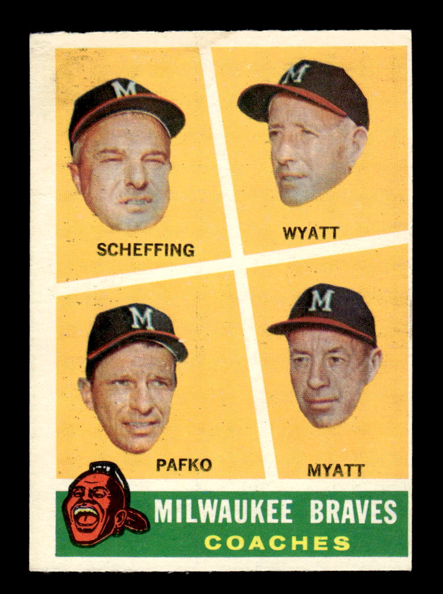 1960 Topps #464 Braves Coaches EXMT