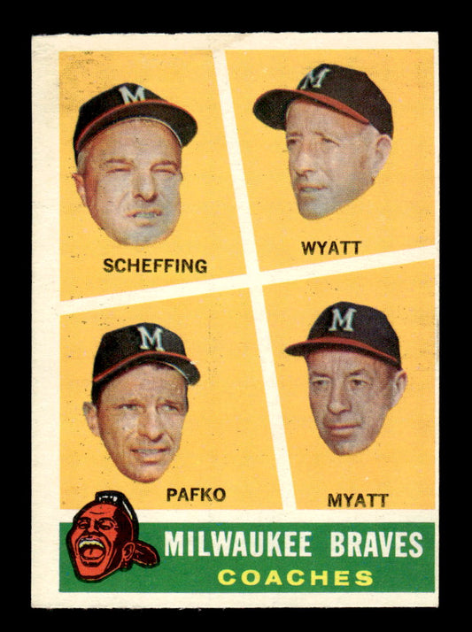 1960 Topps #464 Braves Coaches EXMT