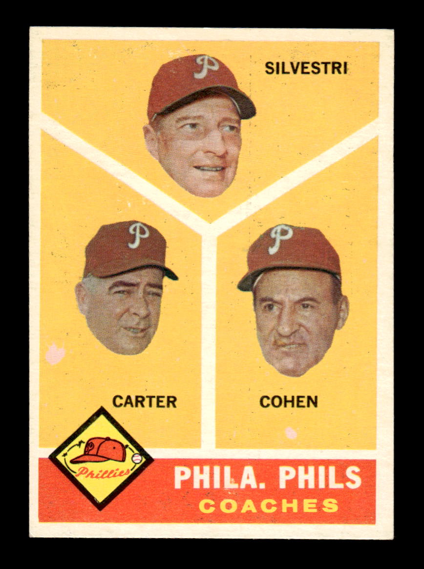 1960 Topps #466 Phillies Coaches EXMT