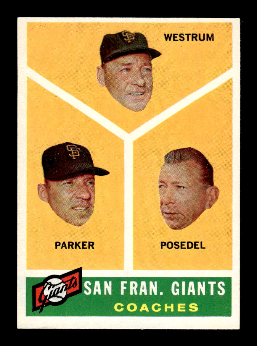 1960 Topps #469 Giants Coaches NMT