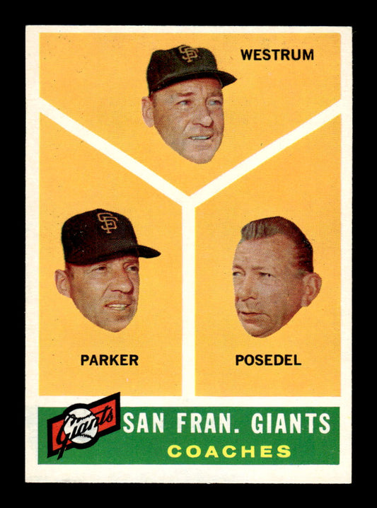 1960 Topps #469 Giants Coaches NMT
