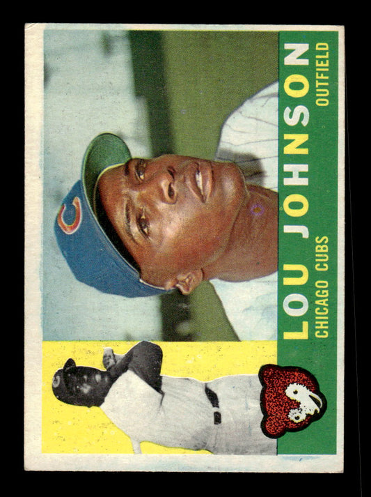 1960 Topps #476 Lou Johnson - Chicago Cubs RC EX