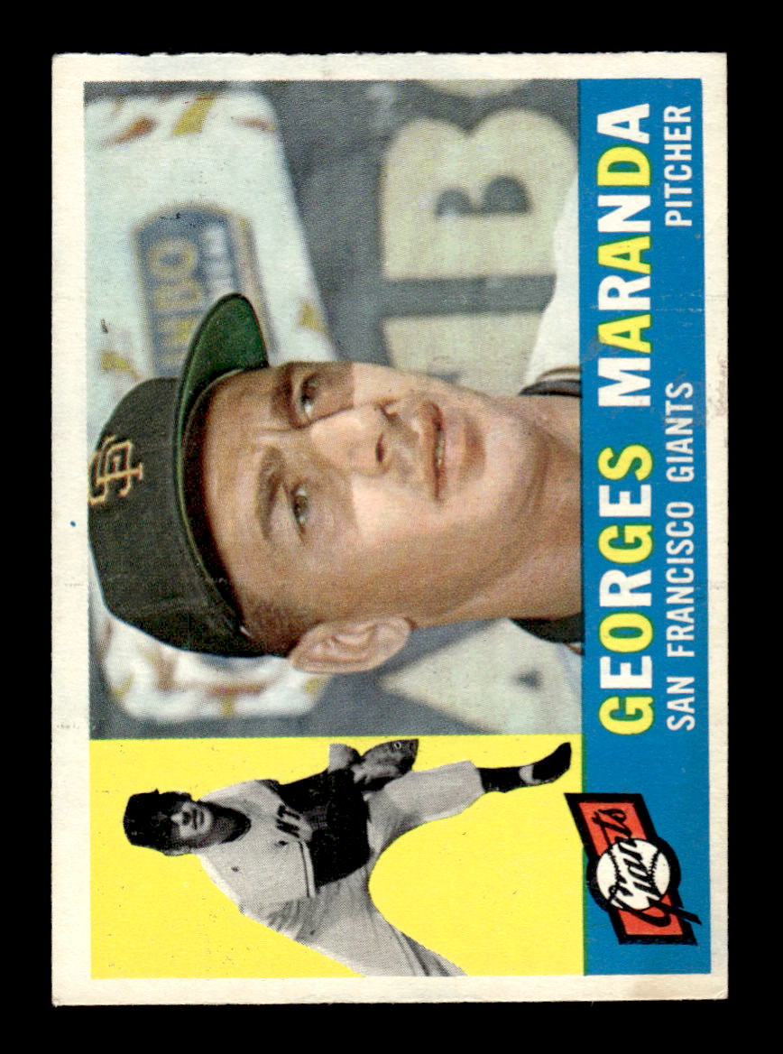 1960 Topps #479 Georges Maranda - San Francisco Giants RC EX