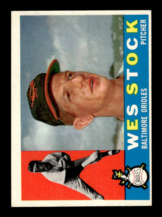 1960 Topps #481 Wes Stock - Baltimore Orioles RC EXMT