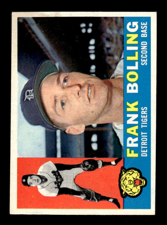 1960 Topps #482 Frank Bolling - Detroit Tigers EXMT
