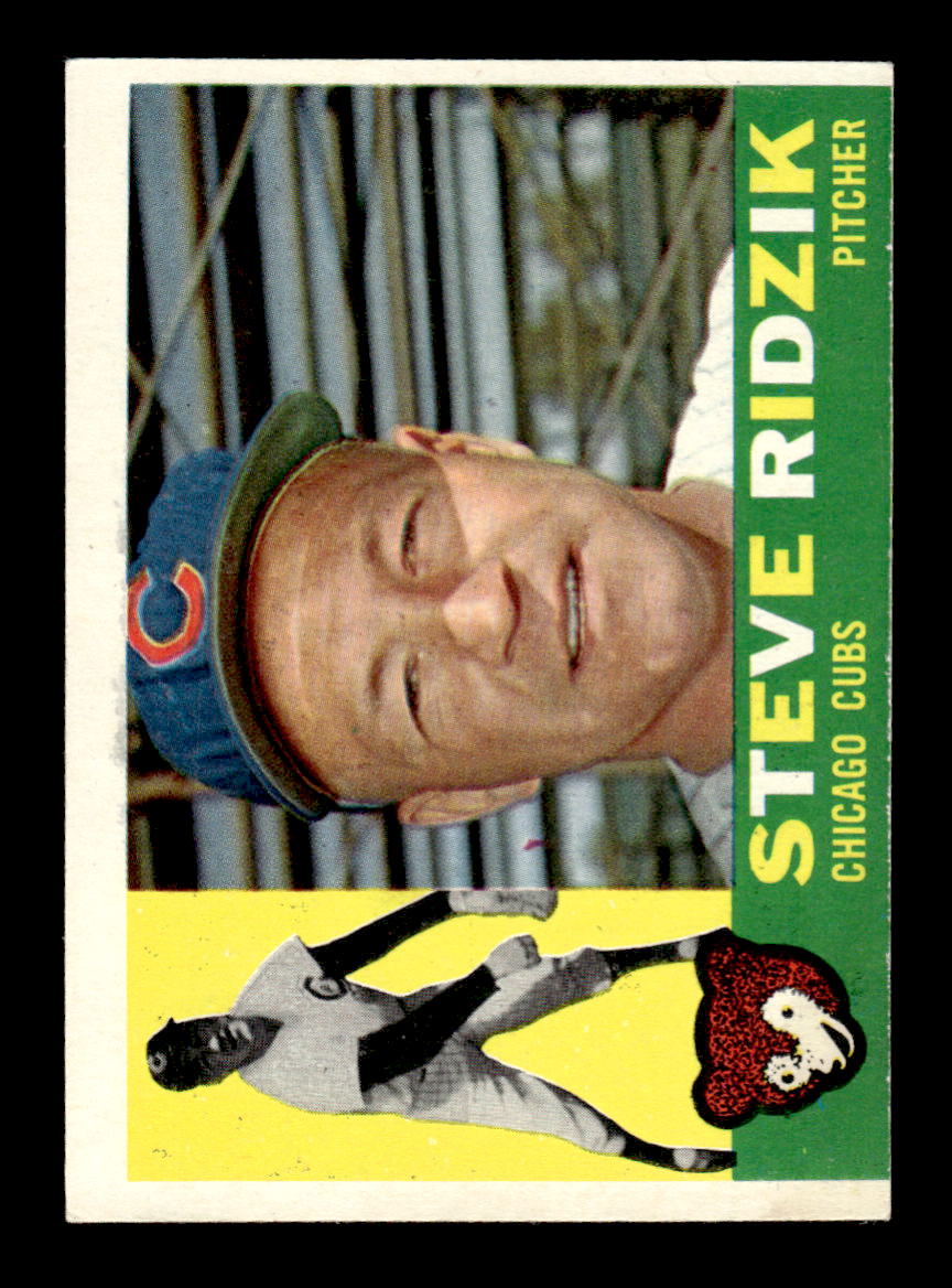 1960 Topps #489 Steve Ridzik - Chicago Cubs EX