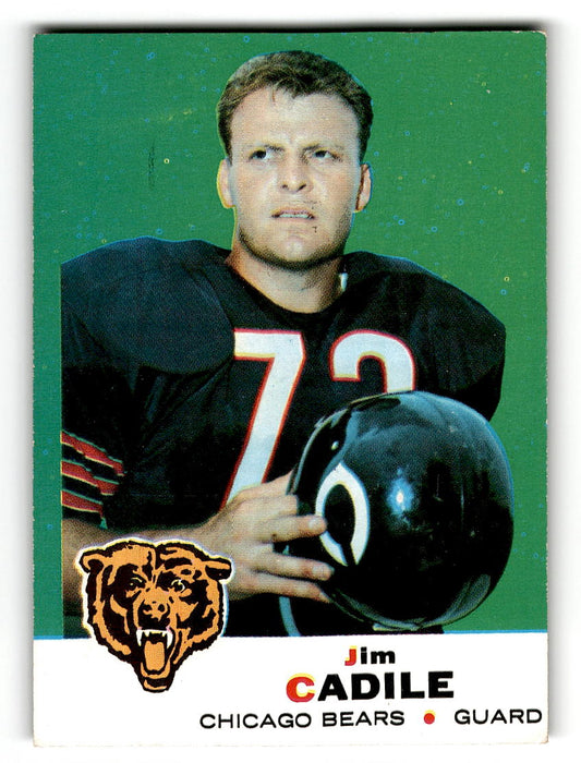 1969 Topps #3 Jim Cadile RC Chicago Bears EX