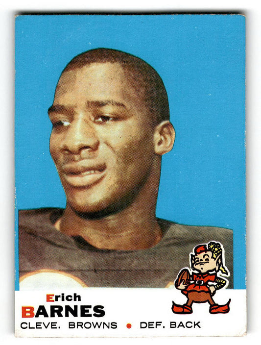 1969 Topps #4 Erich Barnes Cleveland Browns EX