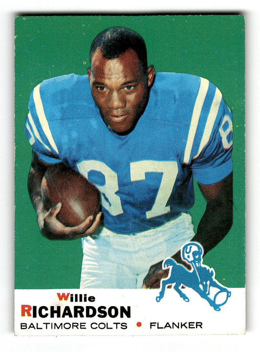 1969 Topps #5 Willie Richardson Baltimore Colts VGEX