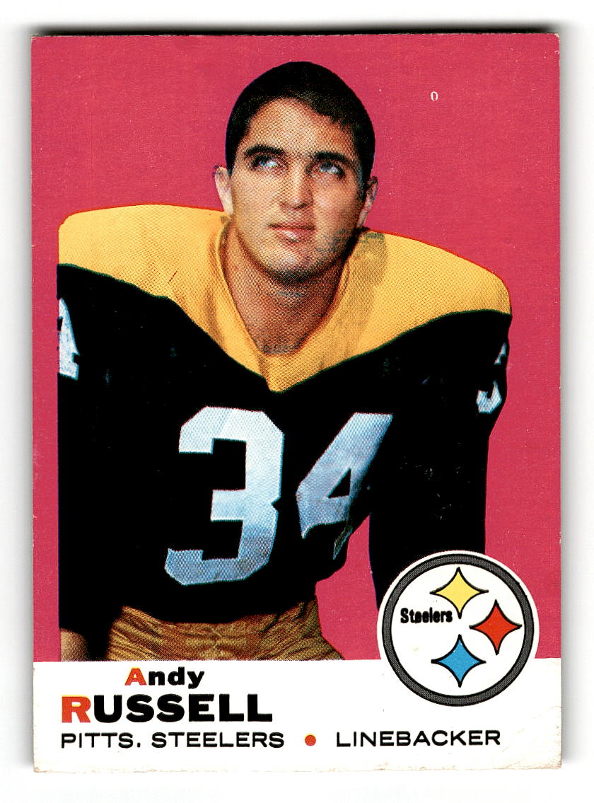 1969 Topps #17 Andy Russell Pittsburgh Steelers EX