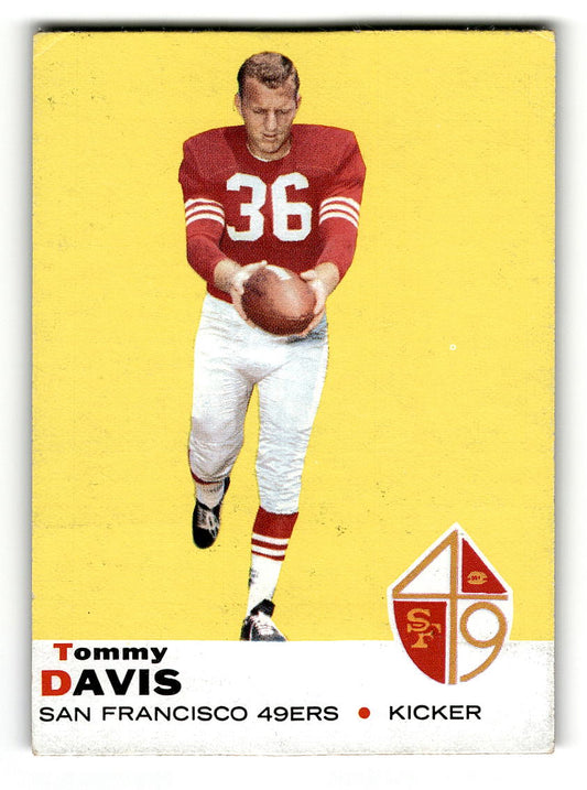 1969 Topps #22 Tommy Davis San Francisco 49ers EX