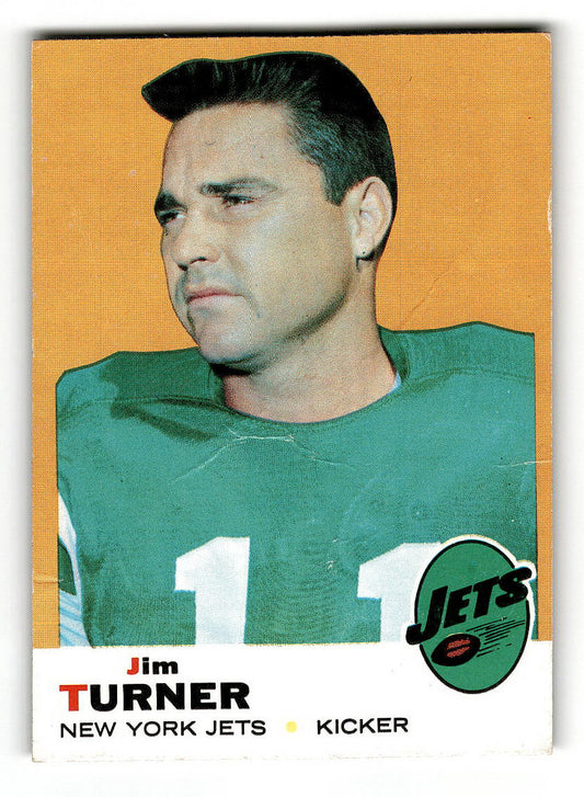 1969 Topps #29 Jim Turner New York Jets P/F CR