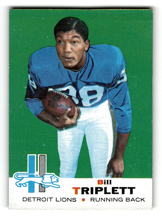 1969 Topps #32 Bill Triplett Detroit Lions EX