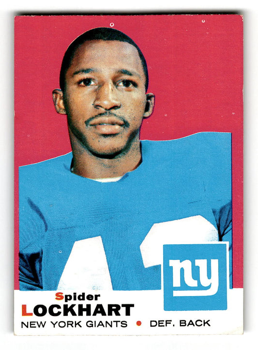 1969 Topps #37 Spider Lockhart New York Giants EX