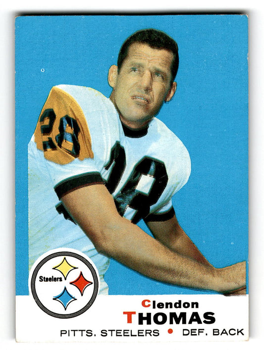 1969 Topps #42 Clendon Thomas Pittsburgh Steelers EX