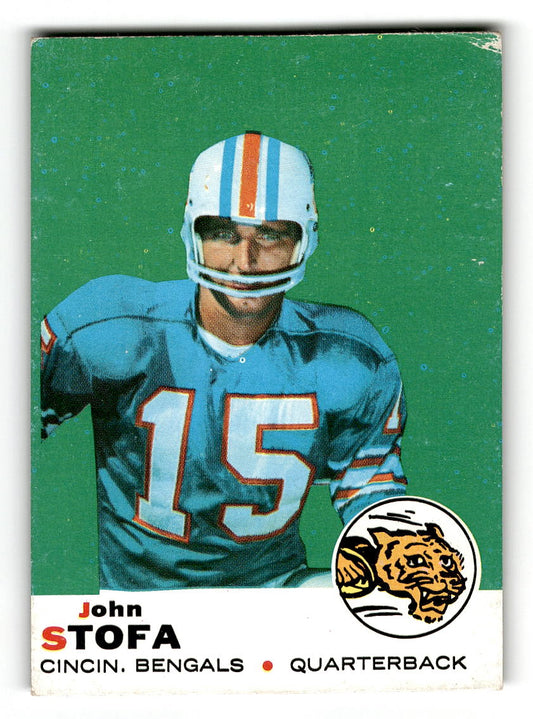 1969 Topps #48 John Stofa RC Cincinnati Bengals VG