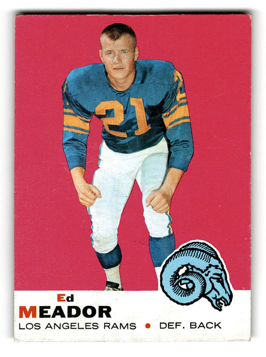 1969 Topps #56 Ed Meador Los Angeles Rams EX