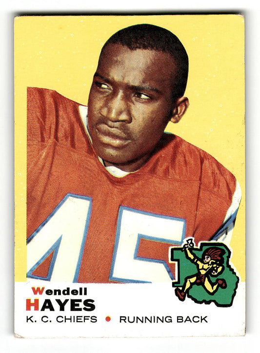 1969 Topps #58 Wendell Hayes Kansas City Chiefs EX
