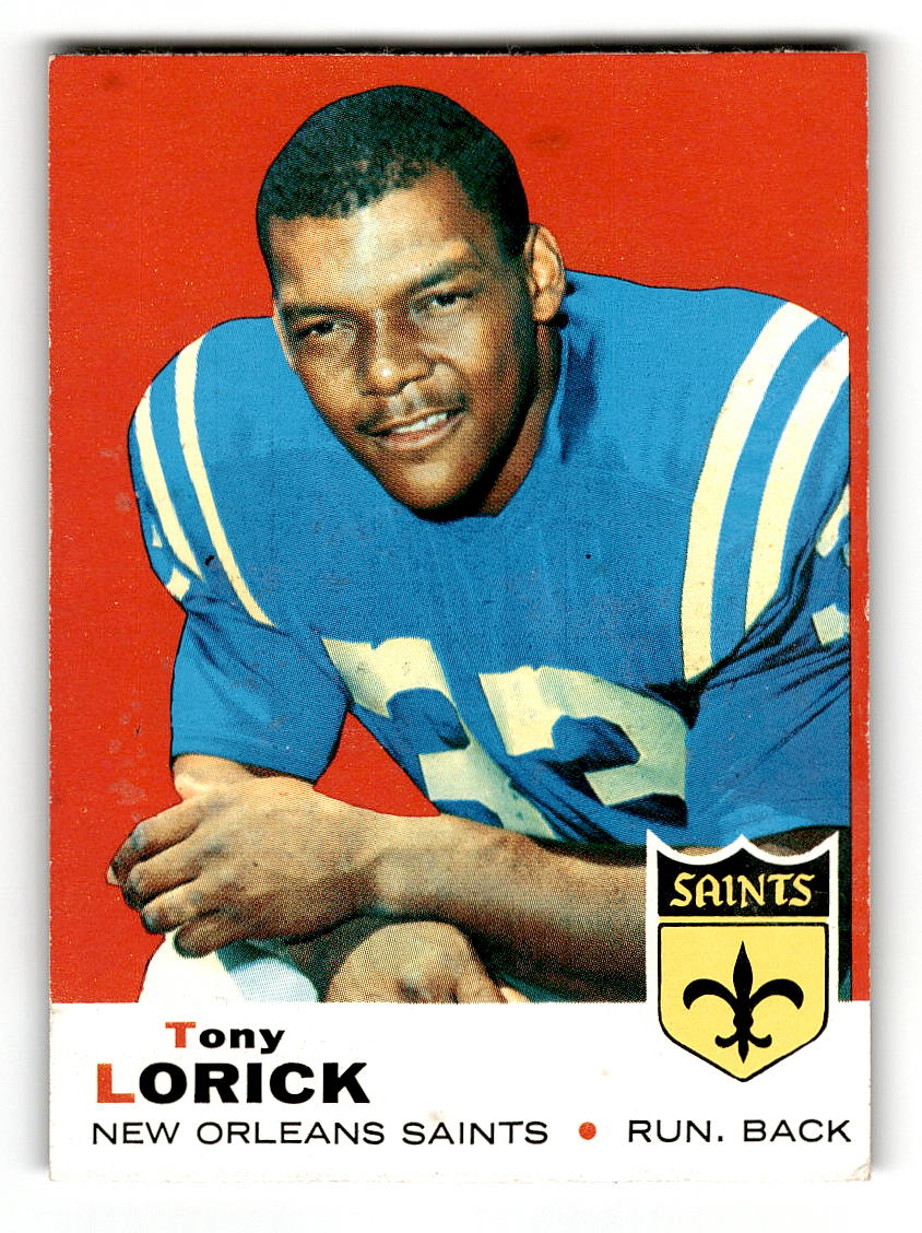 1969 Topps #61 Tony Lorick New Orleans Saints EX