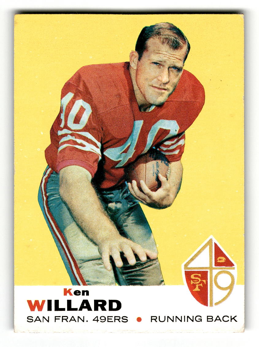 1969 Topps #66 Ken Willard San Francisco 49ers EX