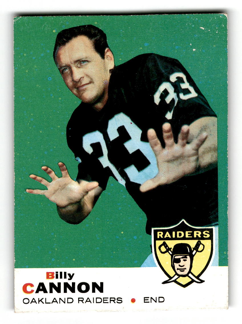 1969 Topps #68 Billy Cannon Oakland Raiders EX