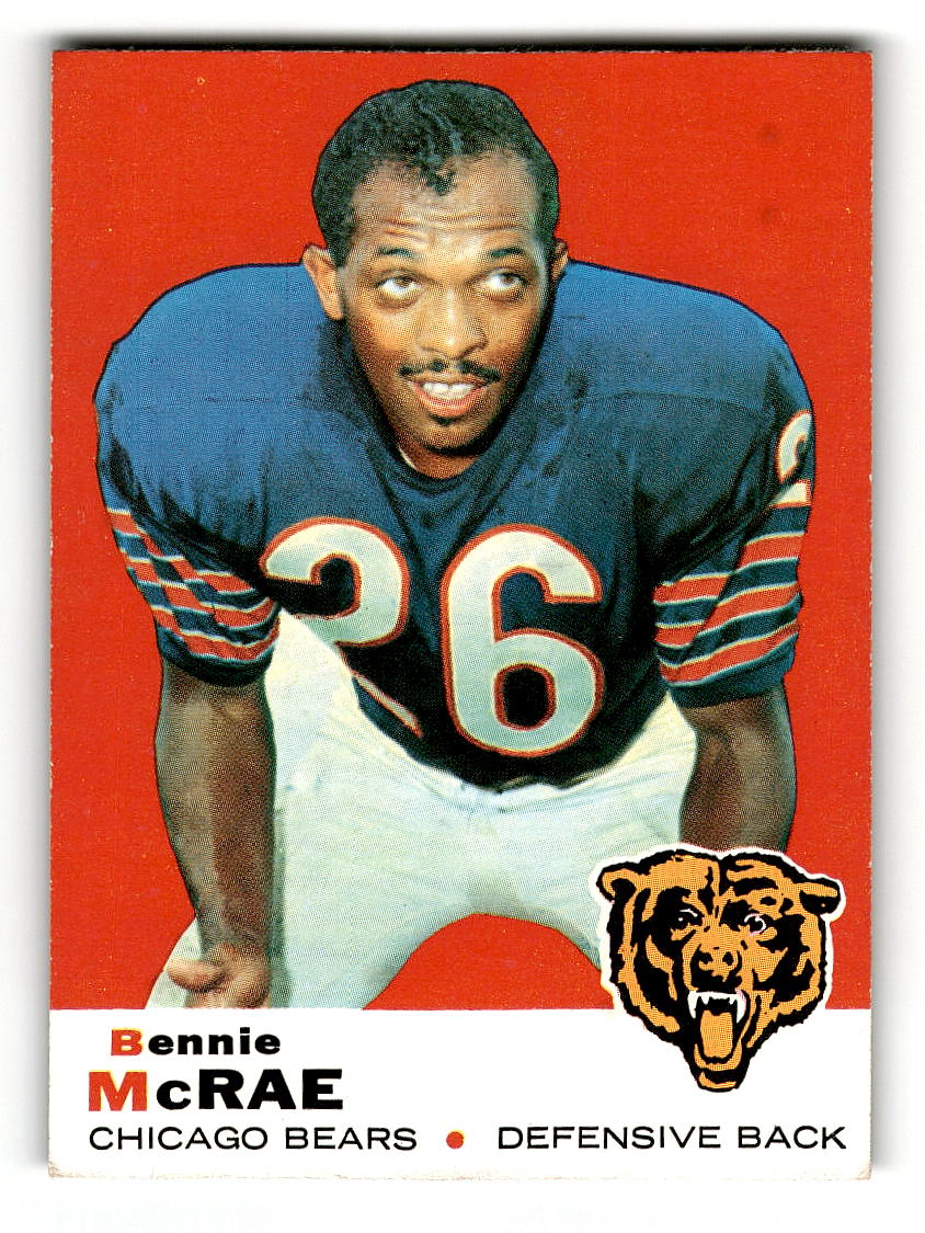 1969 Topps #73 Bennie McRae Chicago Bears EX
