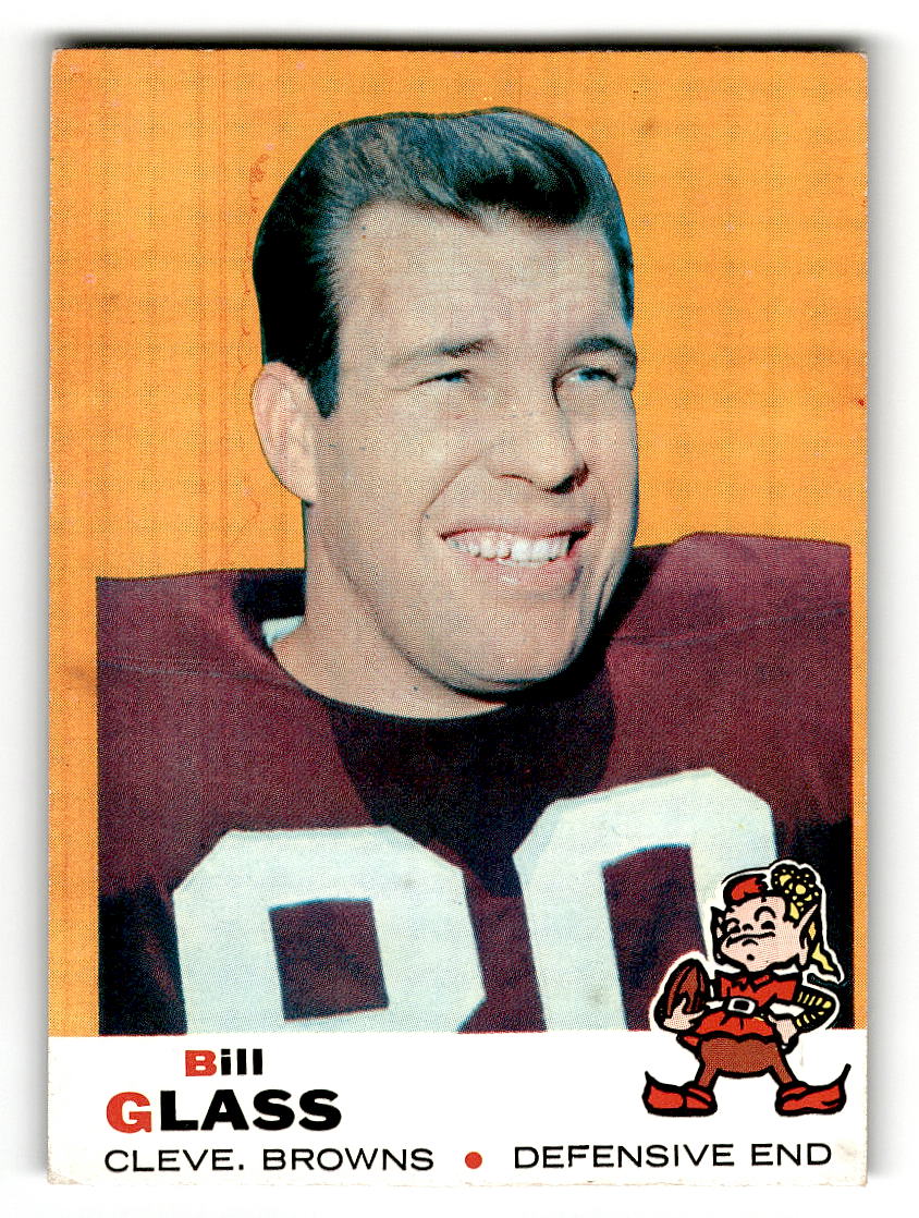 1969 Topps #74 Bill Glass Cleveland Browns EX