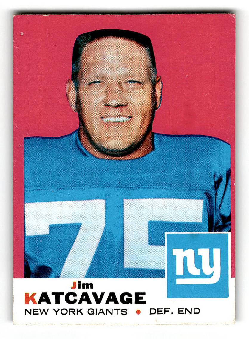 1969 Topps #84 Jim Katcavage New York Giants EX
