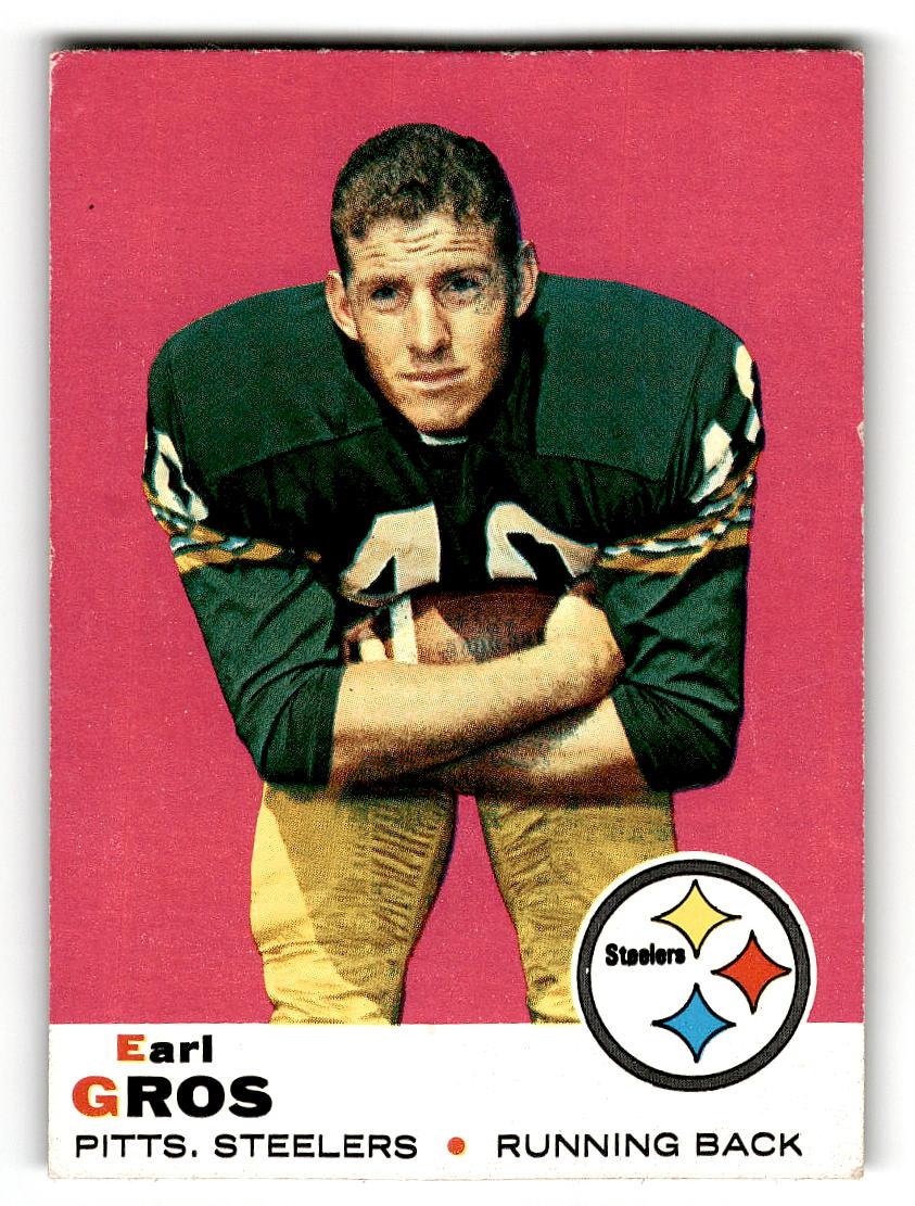 1969 Topps #86 Earl Gros Pittsburgh Steelers EX