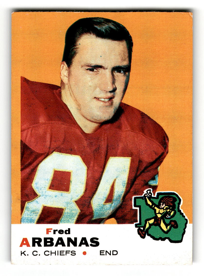 1969 Topps #89 Fred Arbanas Kansas City Chiefs EX