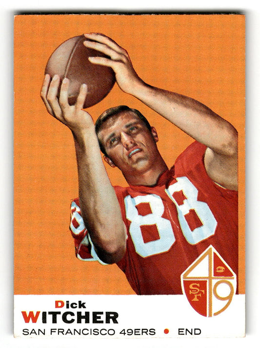 1969 Topps #91 Dick Witcher RC San Francisco 49ers EX