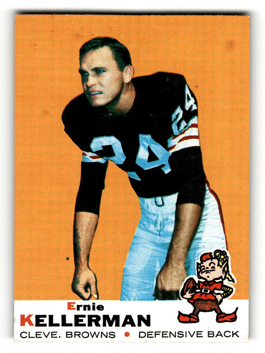 1969 Topps #96 Ernie Kellerman RC Cleveland Browns EX