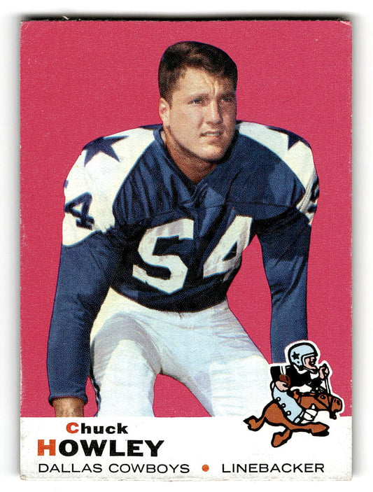 1969 Topps #97 Chuck Howley Dallas Cowboys VG