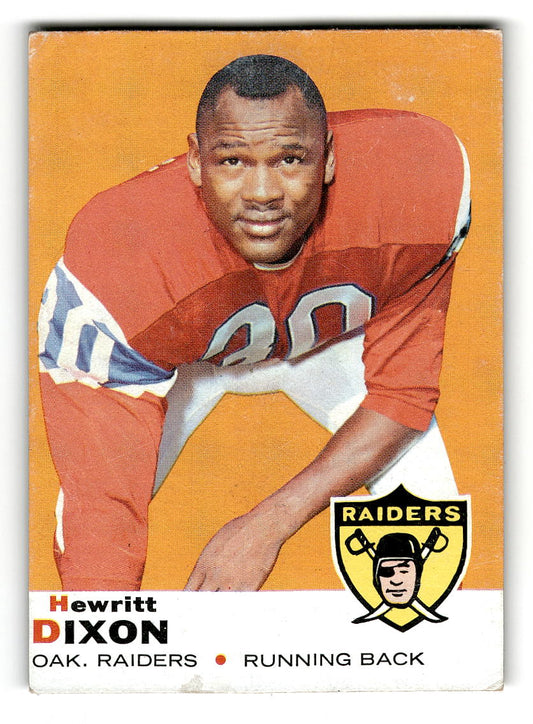 1969 Topps #98 Hewritt Dixon Oakland Raiders EX