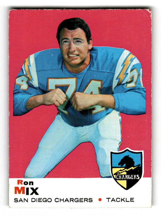 1969 Topps #99 Ron Mix San Diego Chargers VG