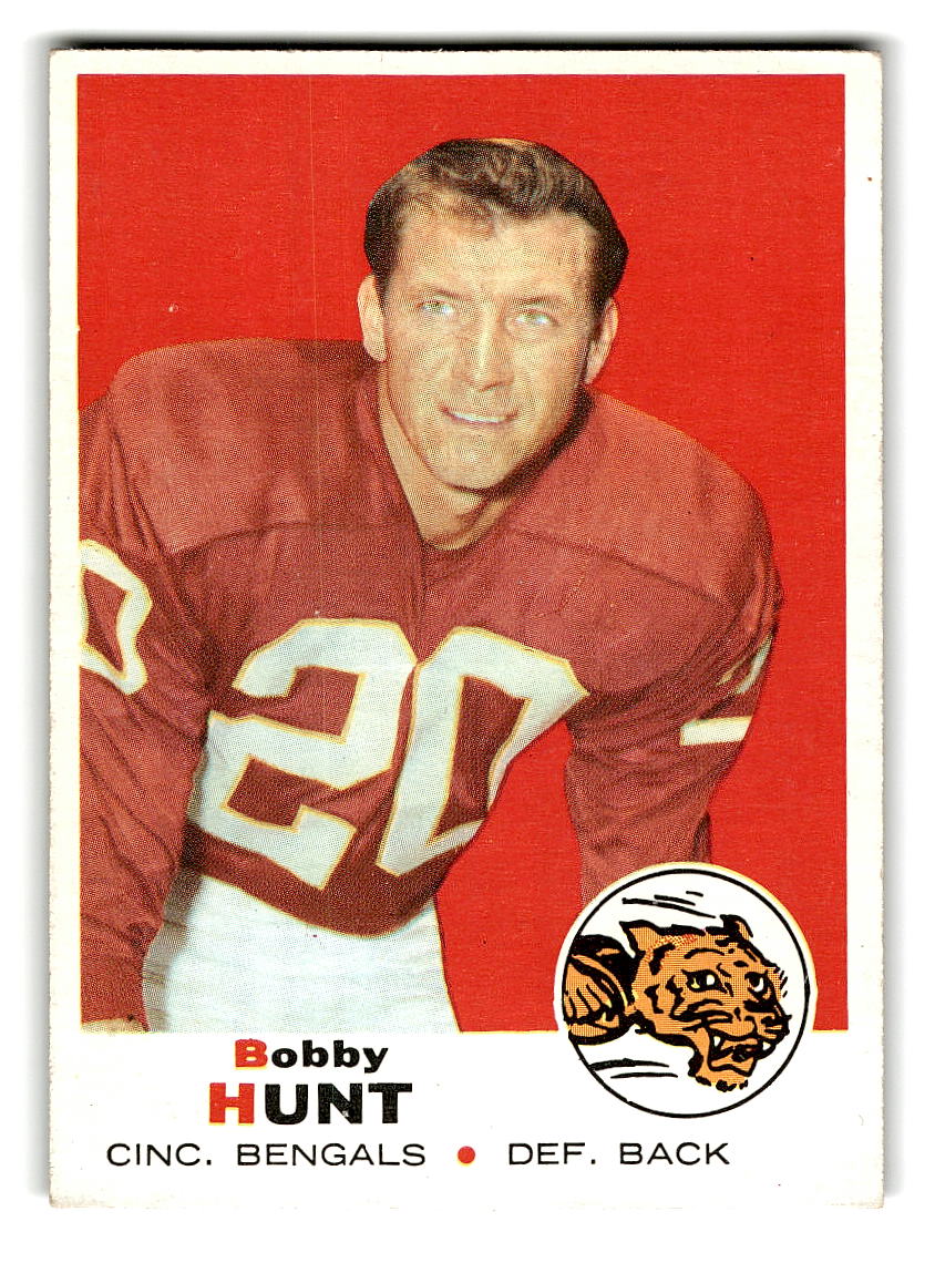 1969 Topps #243 Bobby Hunt Cincinnati Bengals VG