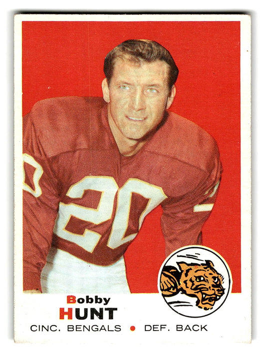 1969 Topps #243 Bobby Hunt Cincinnati Bengals VG