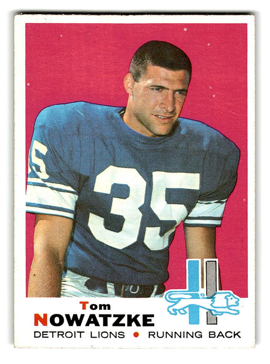 1969 Topps #236 Tom Nowatzke Detroit Lions VG