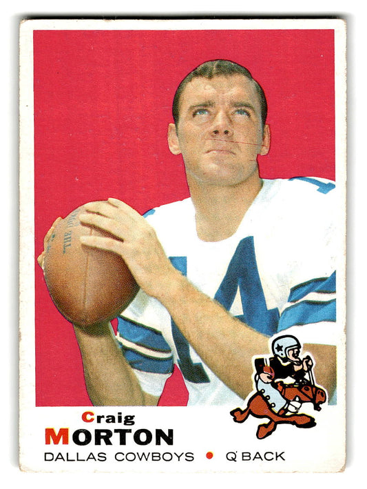 1969 Topps #235 Craig Morton Dallas Cowboys VG