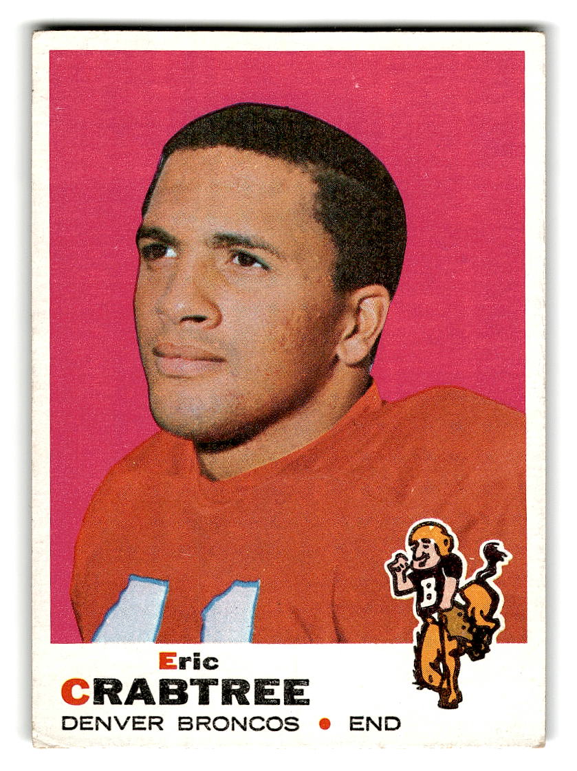 1969 Topps #151 Eric Crabtree Denver Broncos EX