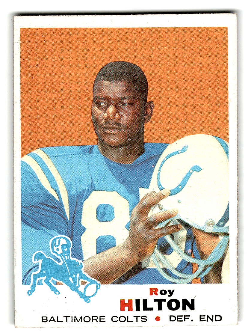 1969 Topps #160 Roy Hilton RC Baltimore Colts VG