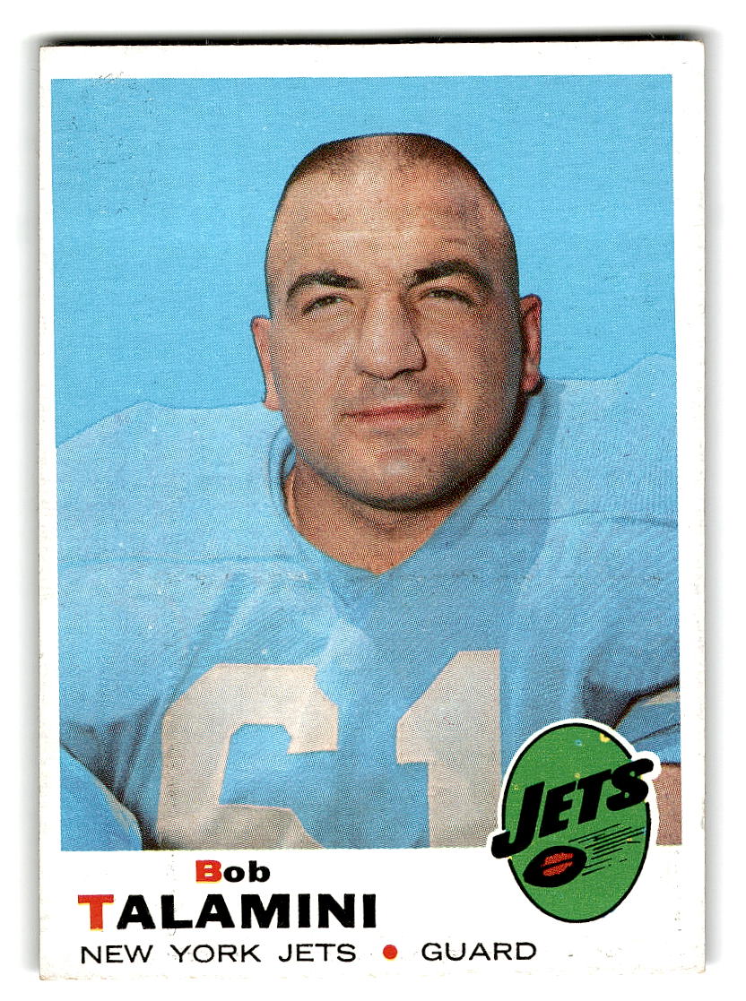 1969 Topps #162 Bob Talamini New York Jets EX