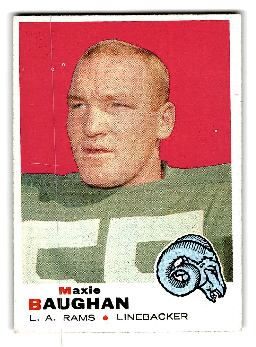 1969 Topps #169 Maxie Baughan Los Angeles Rams VG