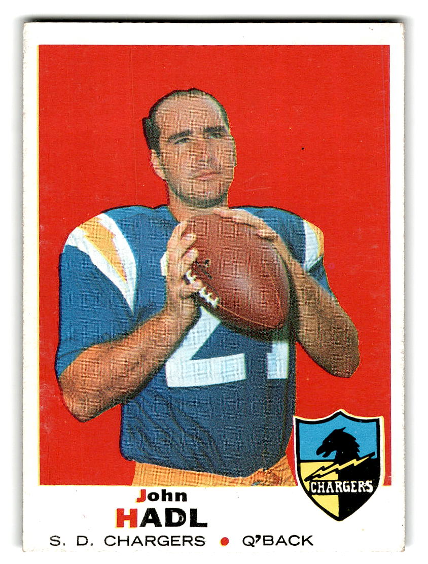 1969 Topps #171 John Hadl San Diego Chargers EX