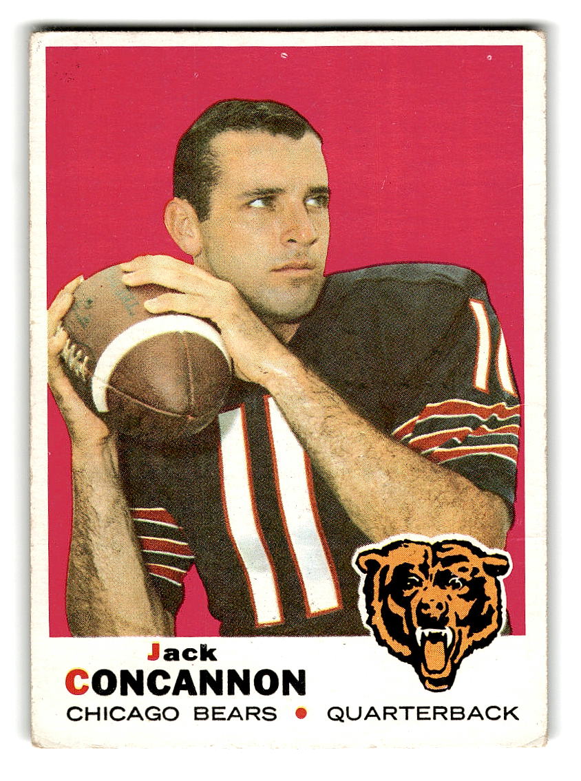 1969 Topps #186 Jack Concannon Chicago Bears VG