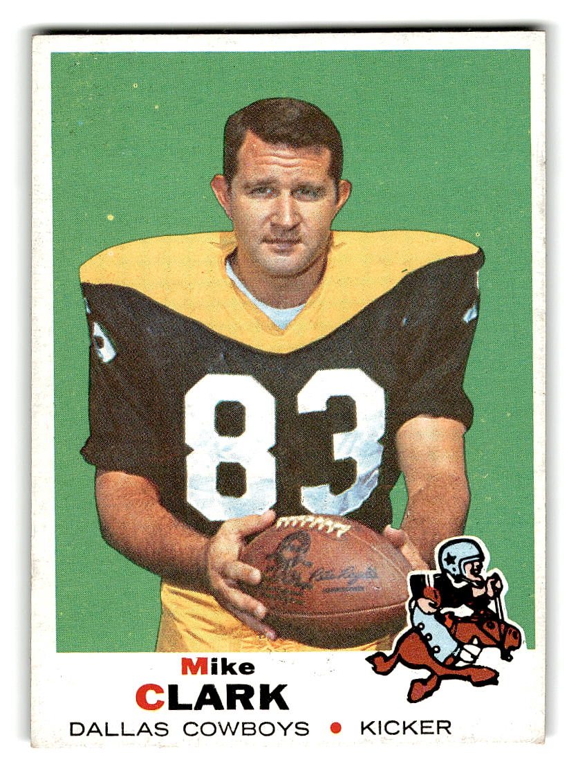 1969 Topps #188 Mike Clark Dallas Cowboys EX