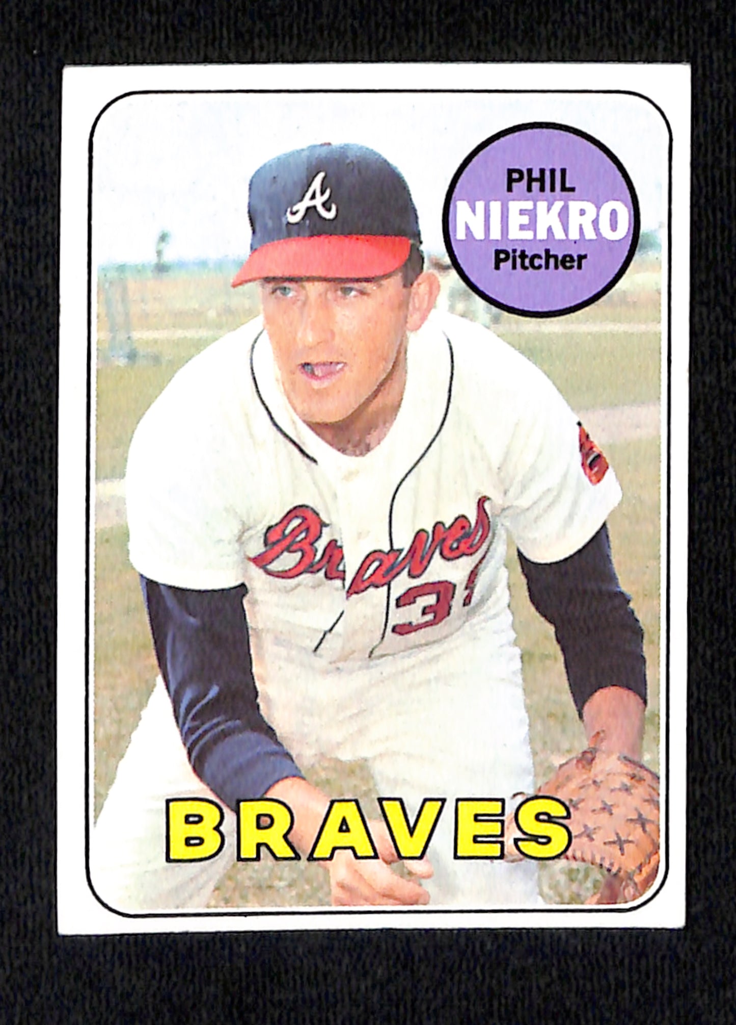 1969 Topps #355 Phil Niekro EX