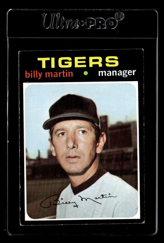 1971 Topps #208 Billy Martin MG VG