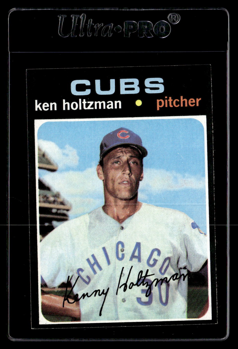 1971 Topps #410 Ken Holtzman EX